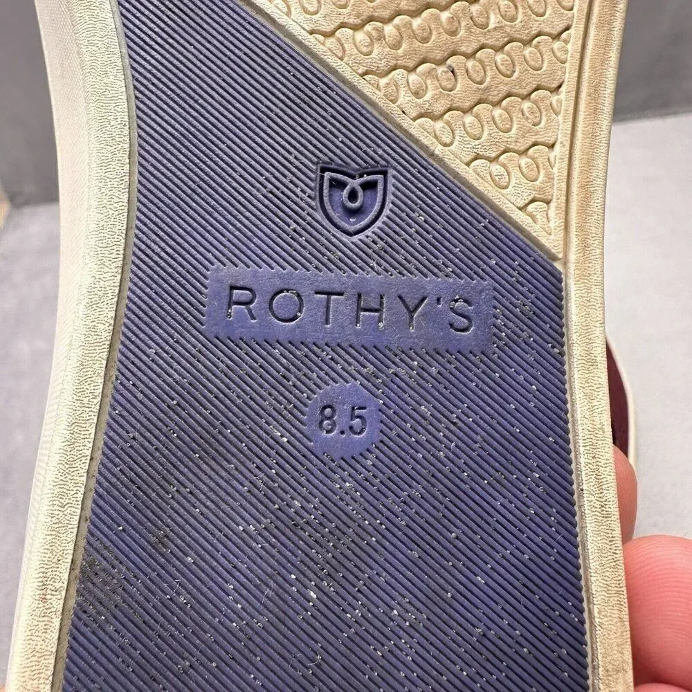 Rothy's The Chelsea Womens Size 8.5 Boot Sneakers Plum‎ Melange Stitch Sport